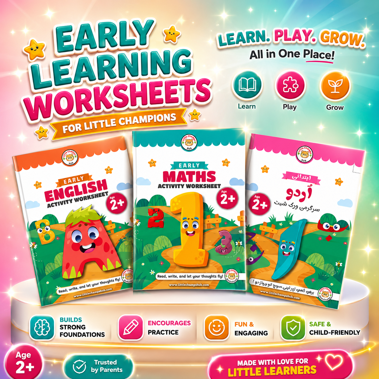 Preschool Pack | Playgroup Admission Preparation Bundle | 2 – 3.5 Years | Free Gift Limited Time Offer