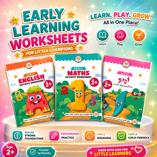 Preschool Pack | Playgroup Admission Preparation Bundle | 2 – 3.5 Years | Free Gift Limited Time Offer