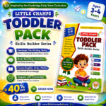 Little Champs Toddler Pack – 5 Books Complete Course | Best Home Schooling Learning Kit | Free Gift & Delivery Limited Time Offer
